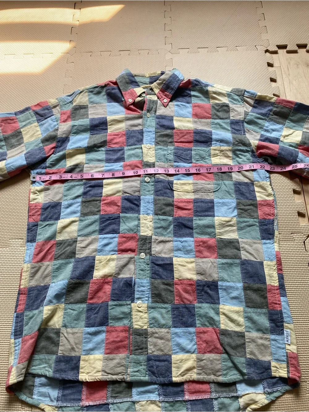 Jcrew Vintage Multicolor Patchwork Button-Down Shirt Size S